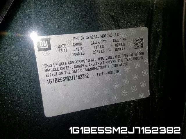 1G1BE5SM2J7162382 фото 2