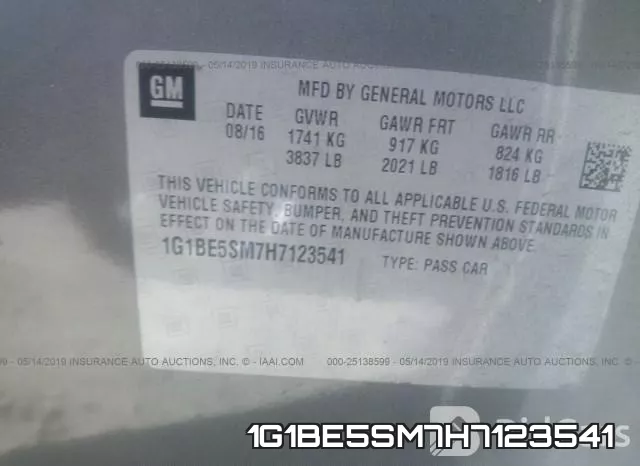 1G1BE5SM7H7123541 фото 10
