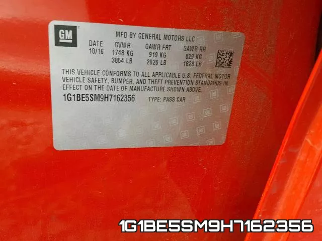 1G1BE5SM9H7162356 фото 2