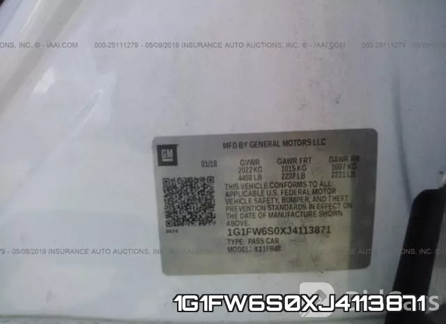 1G1FW6S0XJ4113871 фото 10