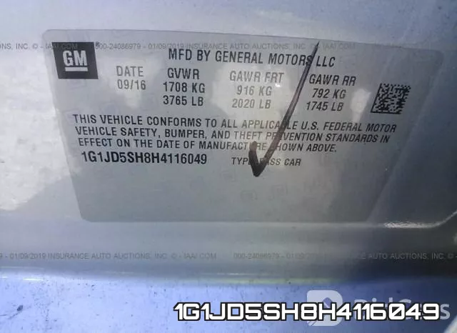 1G1JD5SH8H4116049 фото 10