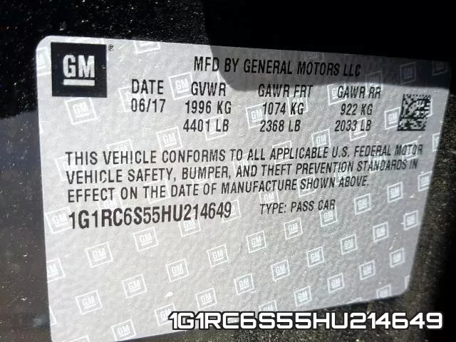 1G1RC6S55HU214649 фото 2