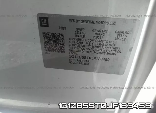 1G1ZB5ST0JF183459 фото 10