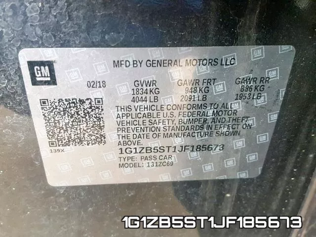 1G1ZB5ST1JF185673 фото 2