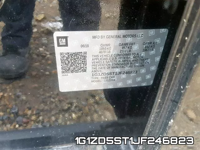 1G1ZD5ST1JF246823 фото 2