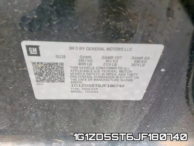 1G1ZD5ST6JF180740 фото 2