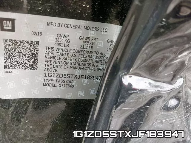 1G1ZD5STXJF183947 фото 2