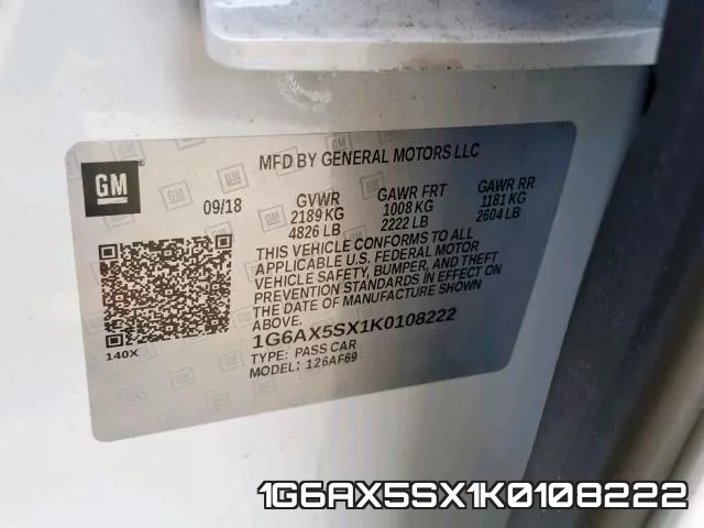 1G6AX5SX1K0108222 фото 2