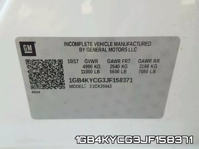 1GB4KYCG3JF158371 фото 2