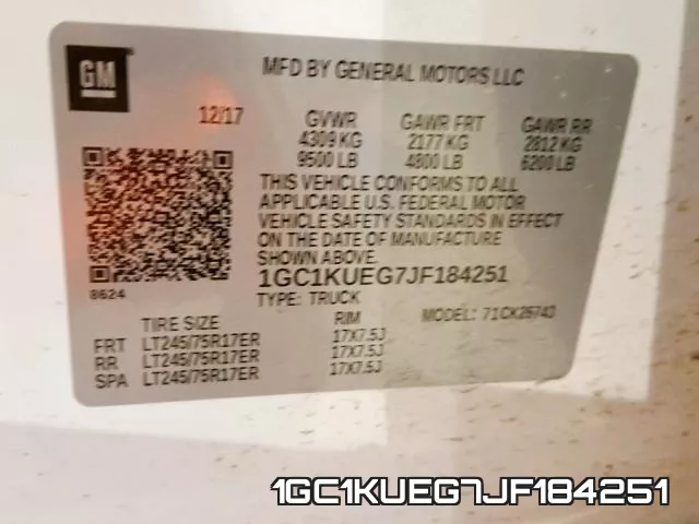 1GC1KUEG7JF184251 фото 2