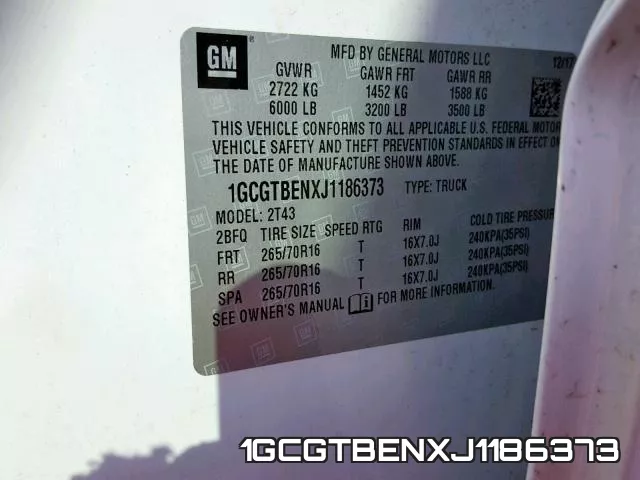 1GCGTBENXJ1186373 фото 2