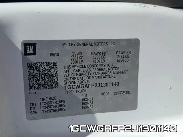 1GCWGAFP2J1301140 фото 2
