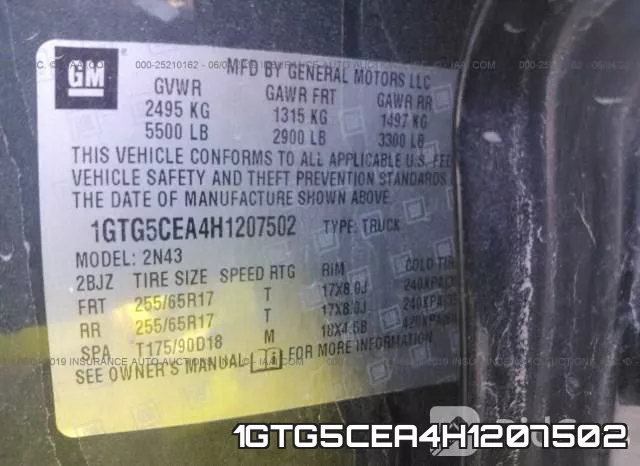 1GTG5CEA4H1207502 фото 10
