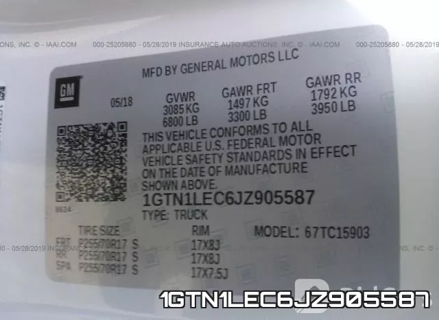 1GTN1LEC6JZ905587 фото 10