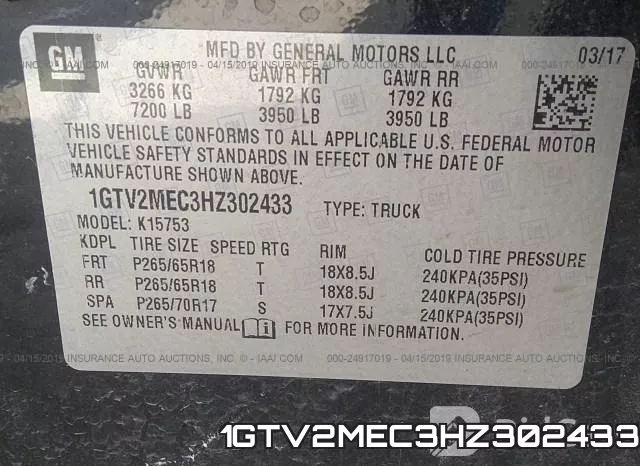 1GTV2MEC3HZ302433 фото 10