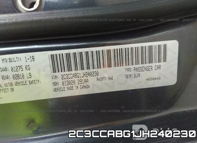 2C3CCABG1JH240230 фото 10