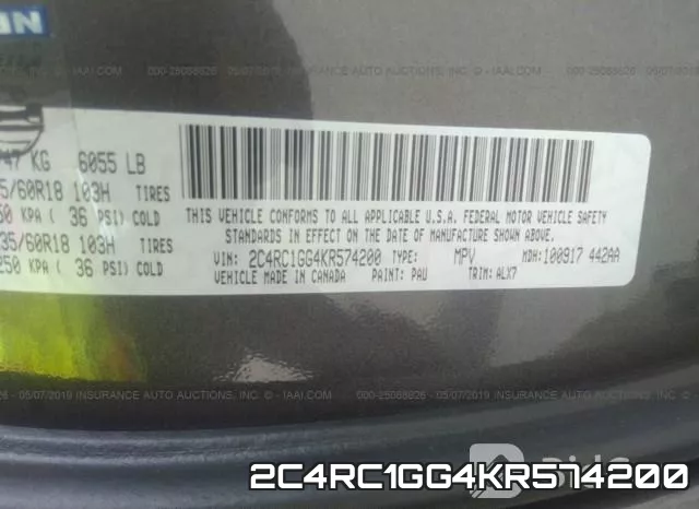 2C4RC1GG4KR574200 фото 10