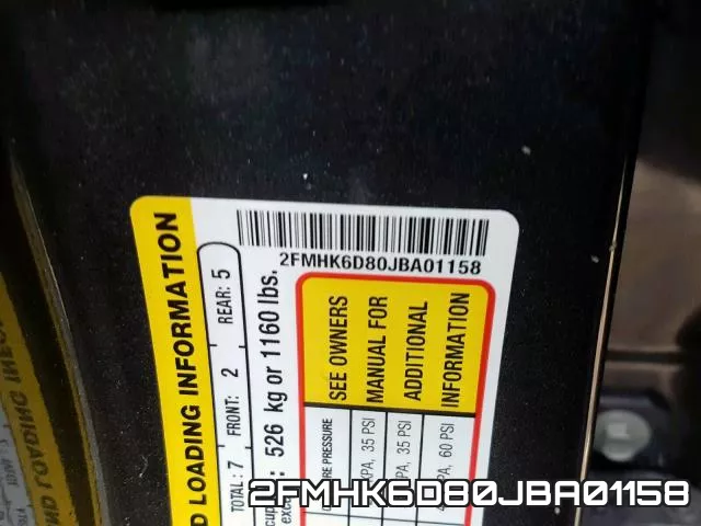 2FMHK6D80JBA01158 фото 2