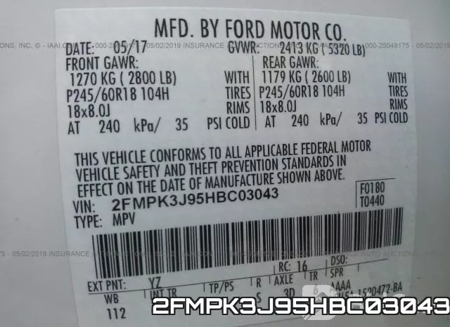 2FMPK3J95HBC03043 фото 10