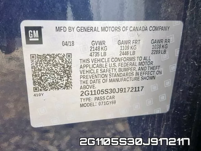 2G1105S30J9172117 фото 2