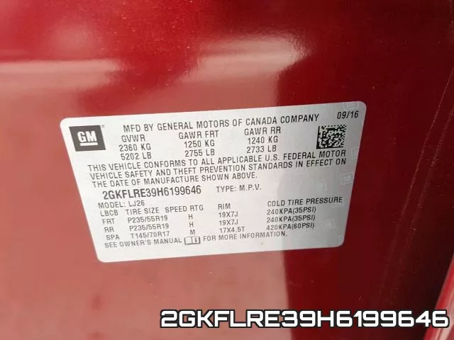 2GKFLRE39H6199646 фото 2