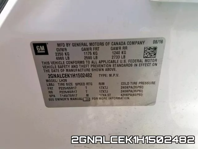 2GNALCEK1H1502482 фото 2