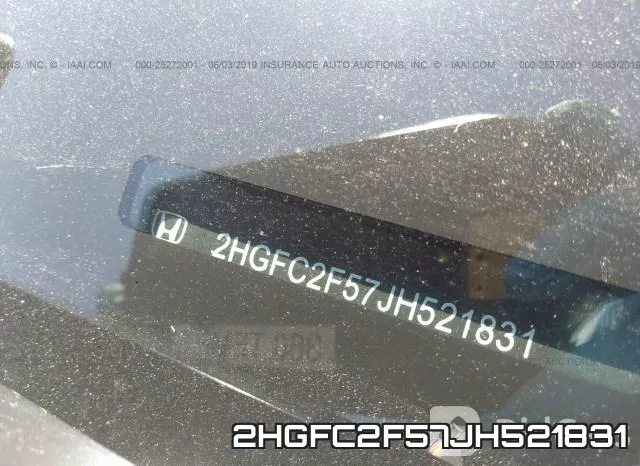 2HGFC2F57JH521831 фото 10