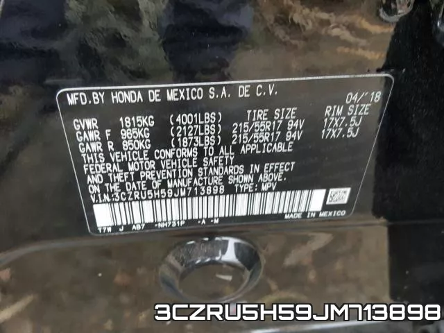 3CZRU5H59JM713898 фото 2