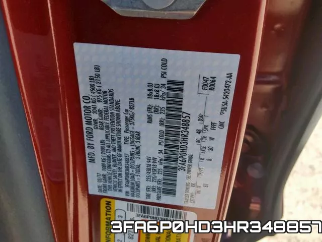 3FA6P0HD3HR348857 фото 2