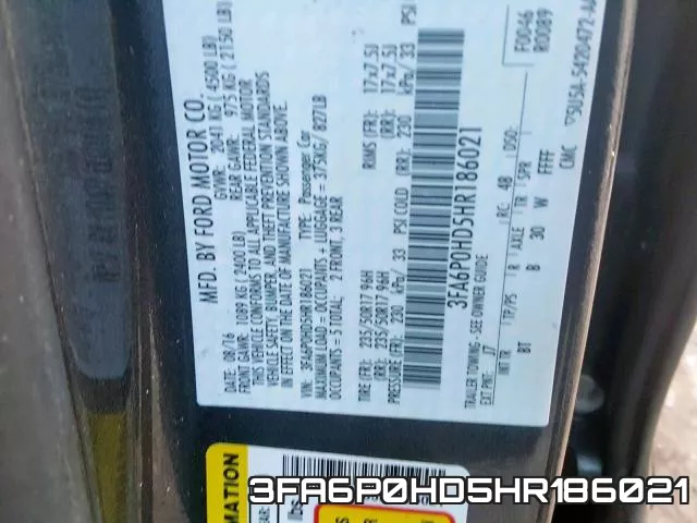 3FA6P0HD5HR186021 фото 2