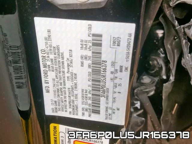 3FA6P0LU5JR166378 фото 2
