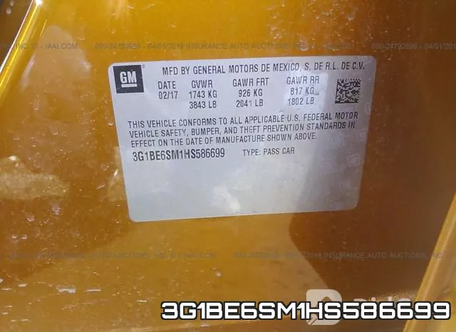 3G1BE6SM1HS586699 фото 10