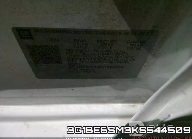 3G1BE6SM3KS544509 фото 10