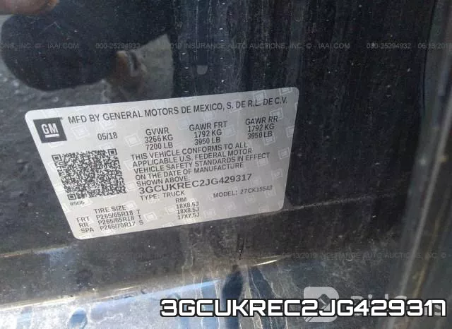3GCUKREC2JG429317 фото 10
