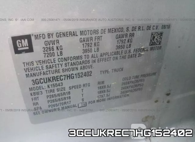 3GCUKREC7HG152402 фото 10