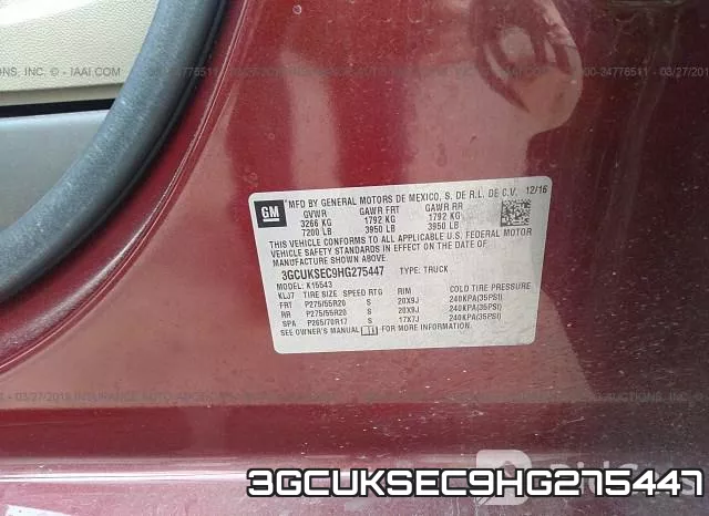3GCUKSEC9HG275447 фото 10