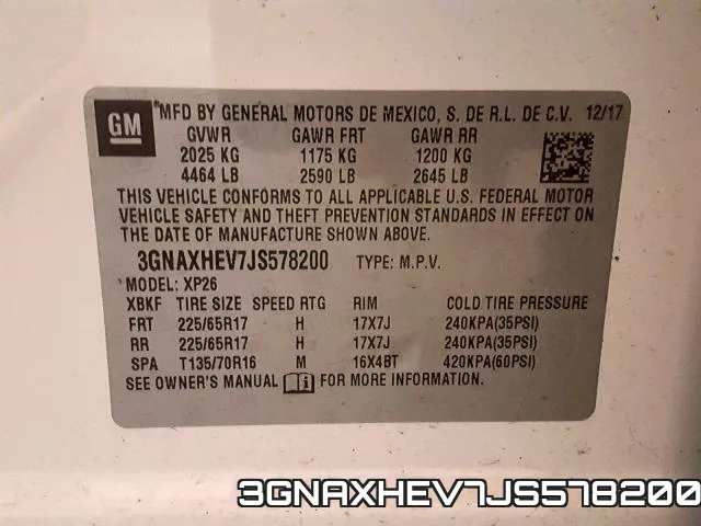 3GNAXHEV7JS578200 фото 2