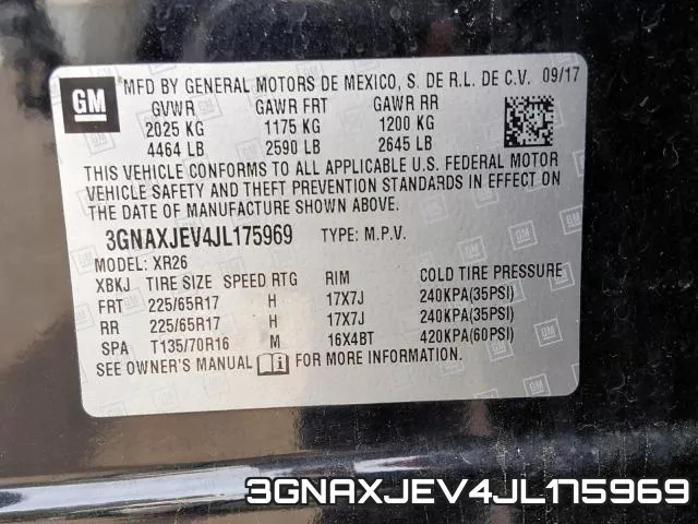 3GNAXJEV4JL175969 фото 2