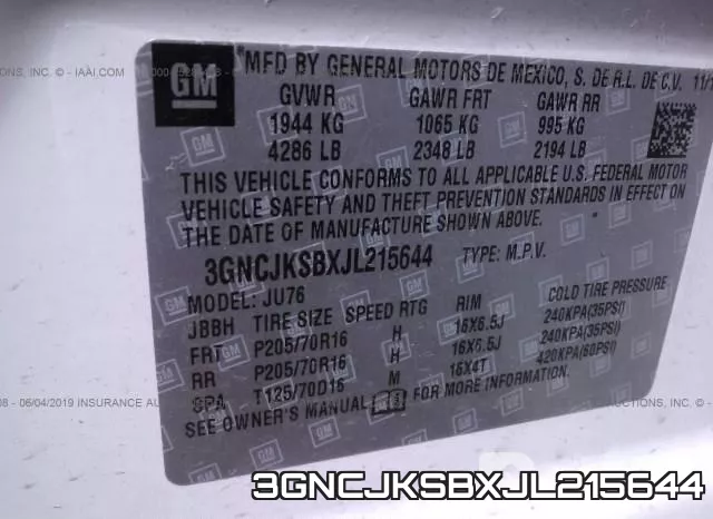 3GNCJKSBXJL215644 фото 10