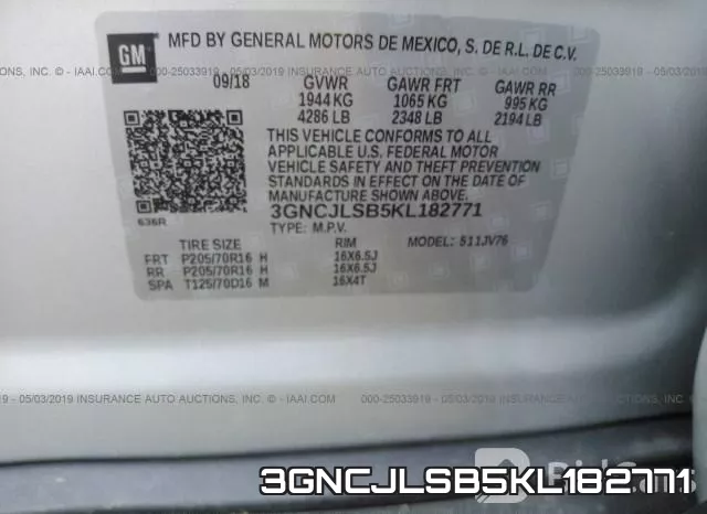 3GNCJLSB5KL182771 фото 10