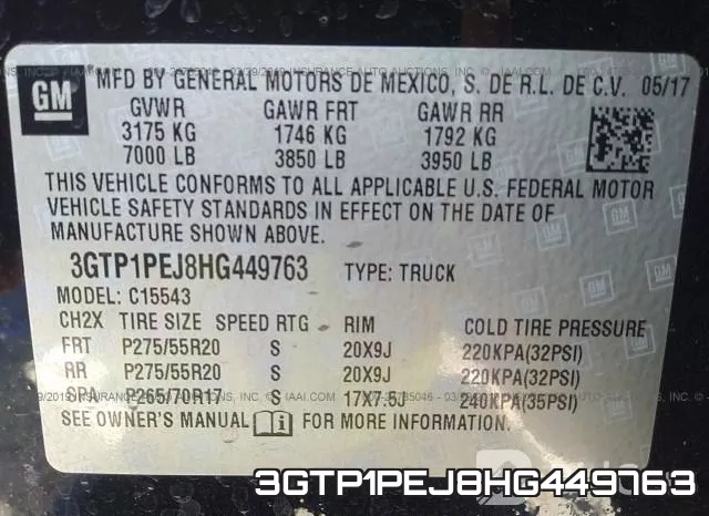 3GTP1PEJ8HG449763 фото 10