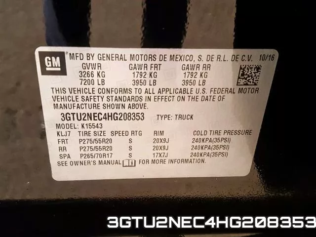 3GTU2NEC4HG208353 фото 2