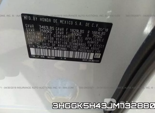 3HGGK5H43JM732880 фото 10