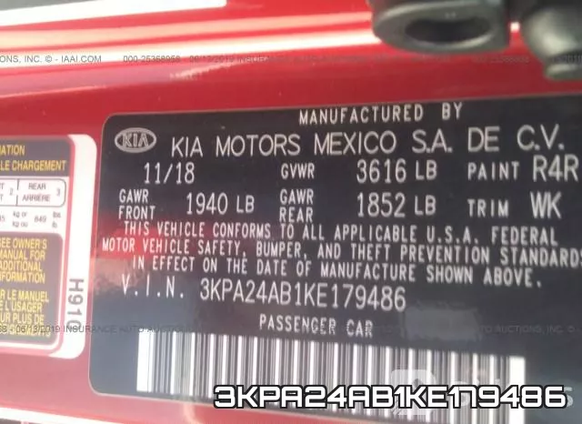3KPA24AB1KE179486 фото 9
