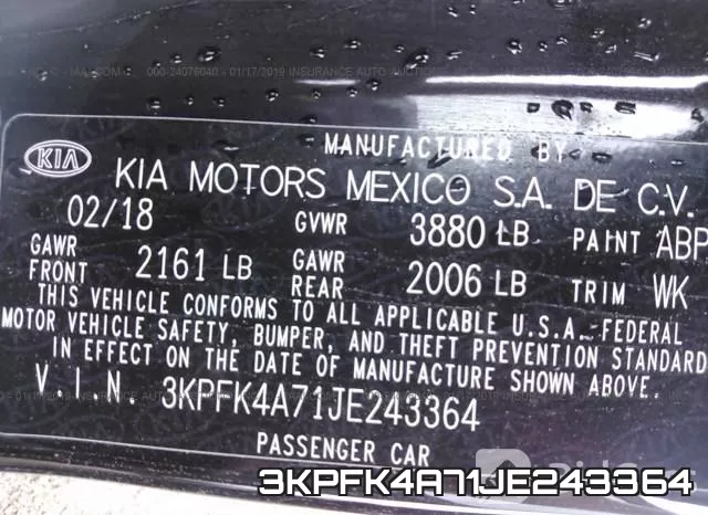 3KPFK4A71JE243364 фото 10