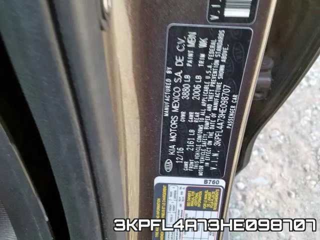 3KPFL4A73HE098707 фото 2