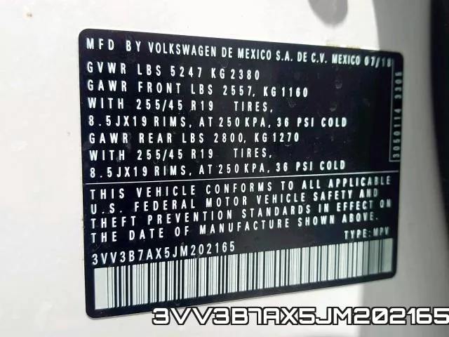 3VV3B7AX5JM202165 фото 2