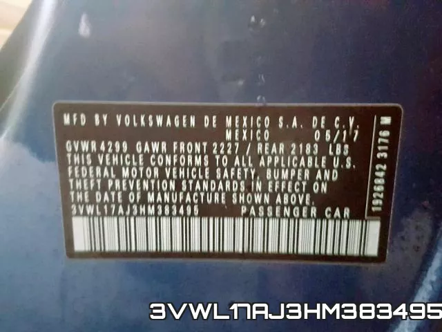 3VWL17AJ3HM383495 фото 2