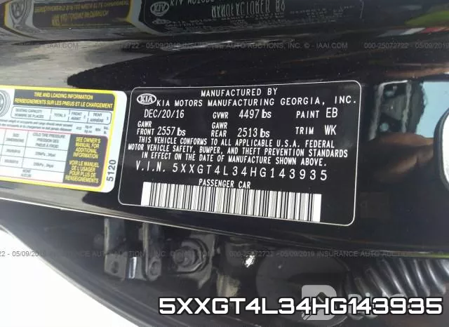 5XXGT4L34HG143935 фото 10