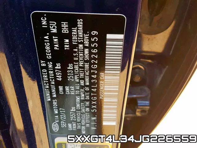 5XXGT4L34JG226559 фото 2